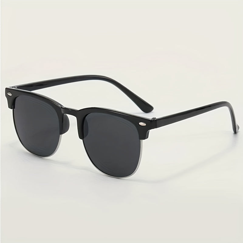 Y2K Half Frame Sunglasses Sun Protection Party Gift Travel Accessories
