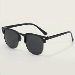 Y2K Half Frame Sunglasses Sun Protection Party Gift Travel Accessories