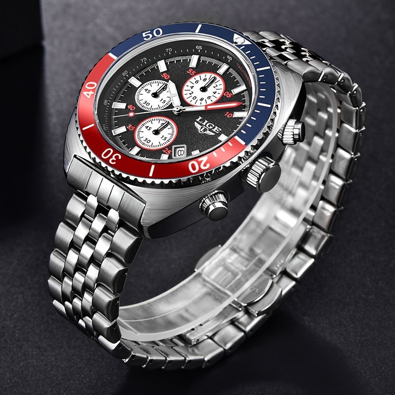 Women's Stainless Steel Sport Chronograph Quartz Watch