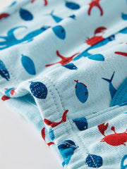 6pcs Boys Cartoon Print Cotton Boxer Briefs
