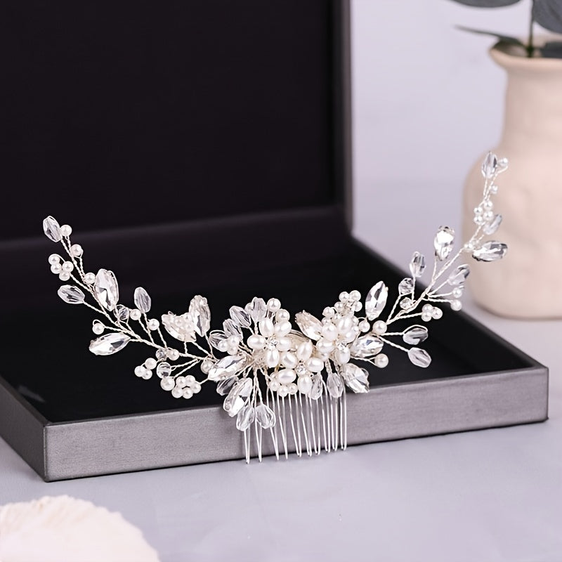Pearl Bridal Hair Comb, Wedding Hair Accessory