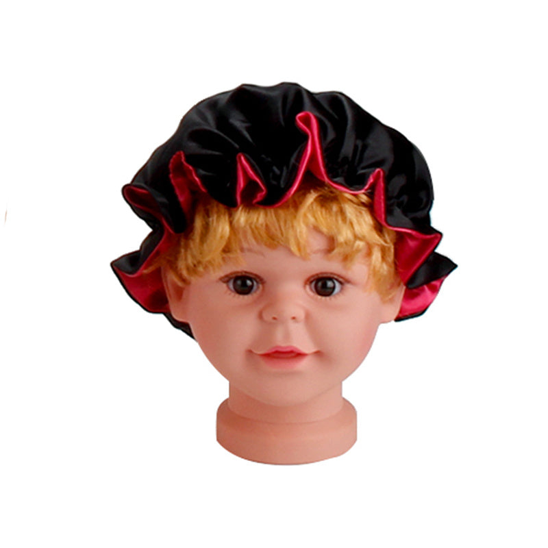 Baby Satin Bonnet Elastic Sleeping Cap for Toddler Boys and Girls
