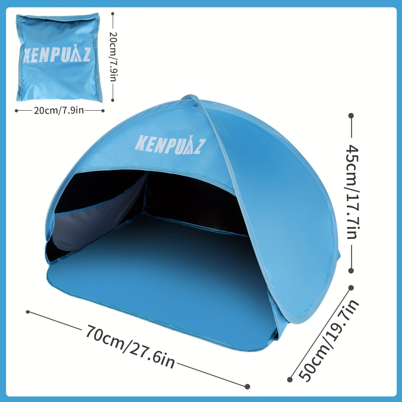 Portable Beach Sun Shelter Tent For Outdoor Picnic Camping - UV Protection