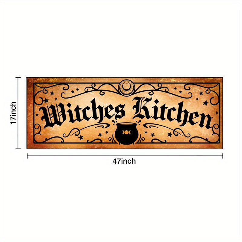 2pcs Retro Vintage Witches Halloween Rug Set