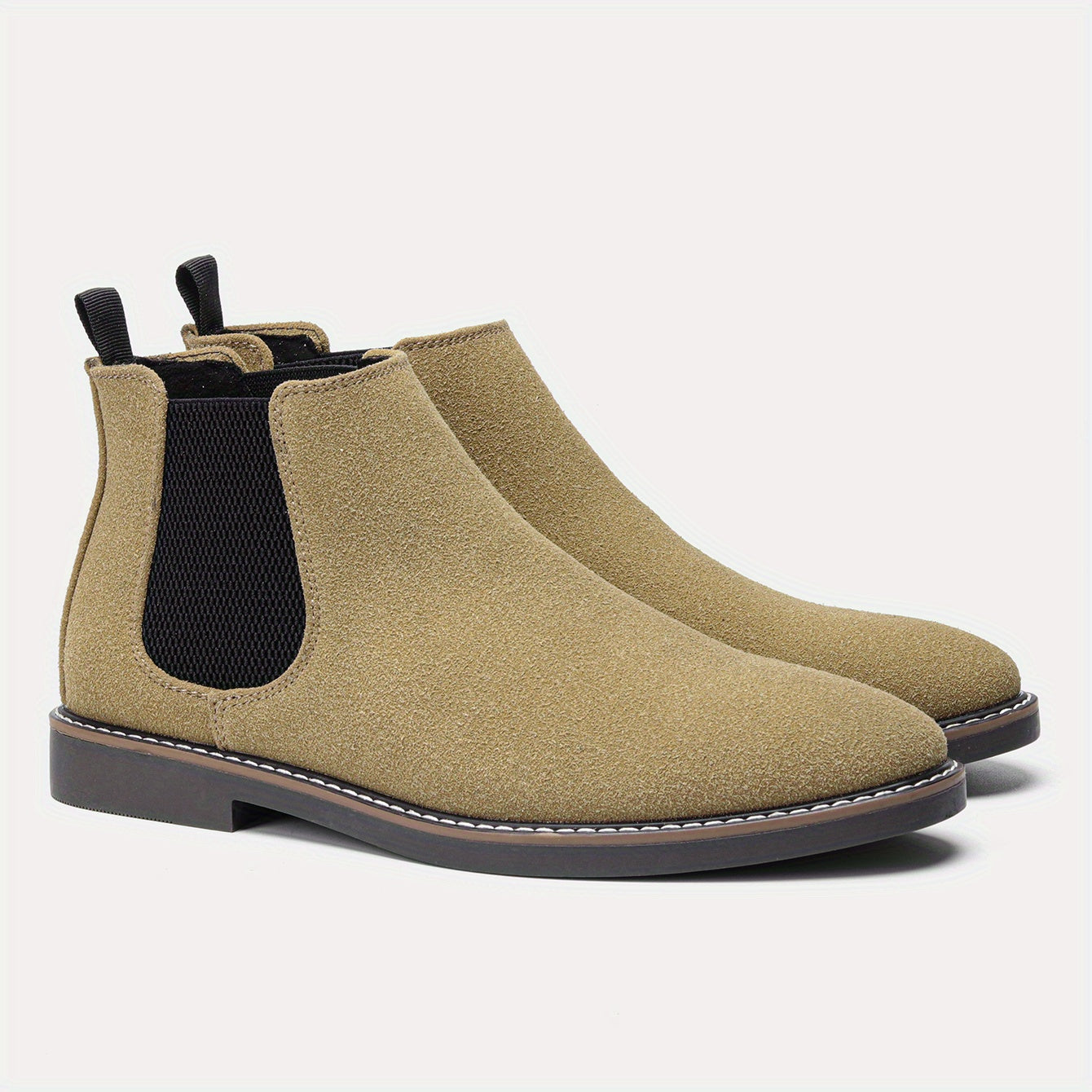 Men's Chelsea Boots Round Toe Ankle Boots