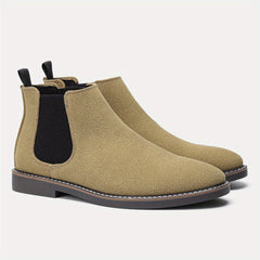 Men's Chelsea Boots Round Toe Ankle Boots