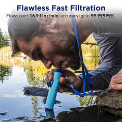 Outdoor Water Filter Emergency for Camping Hiking Backpacking