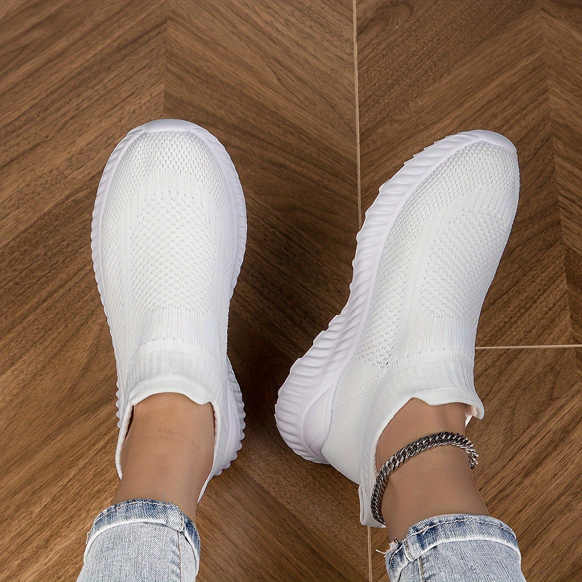 Kid's Breathable Slip-On Sock Shoes Soft Sole Sneakers