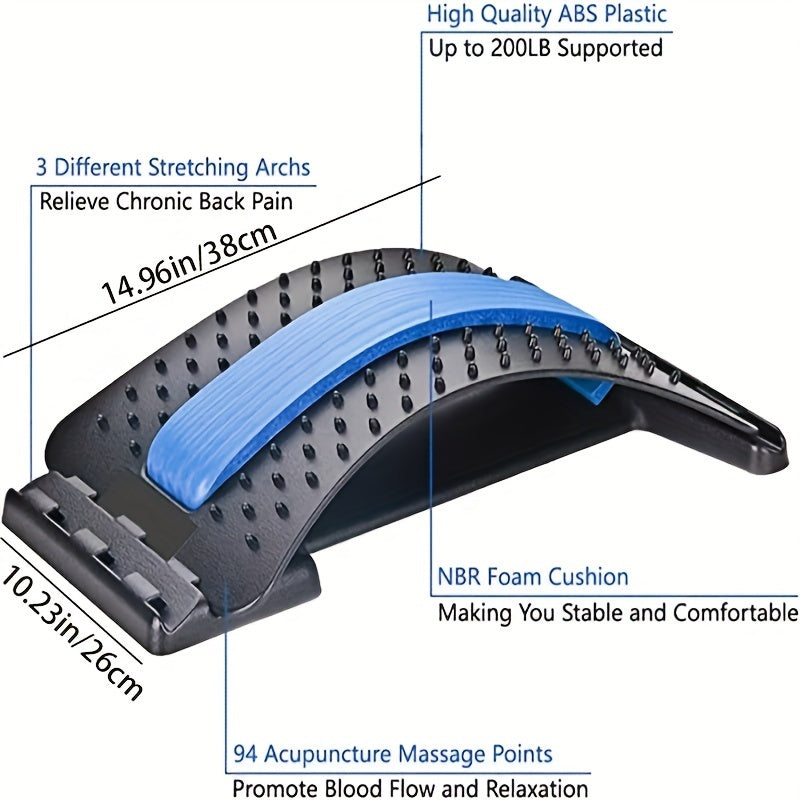 Adjustable Neck Back Stretching Device for Muscle Relaxation & Therapy