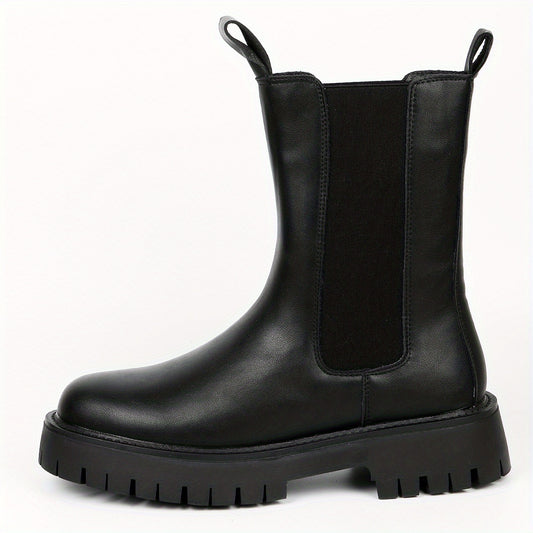 Men's Platform Chelsea Boots Casual Walking Shoes