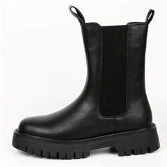 Men's Platform Chelsea Boots Casual Walking Shoes