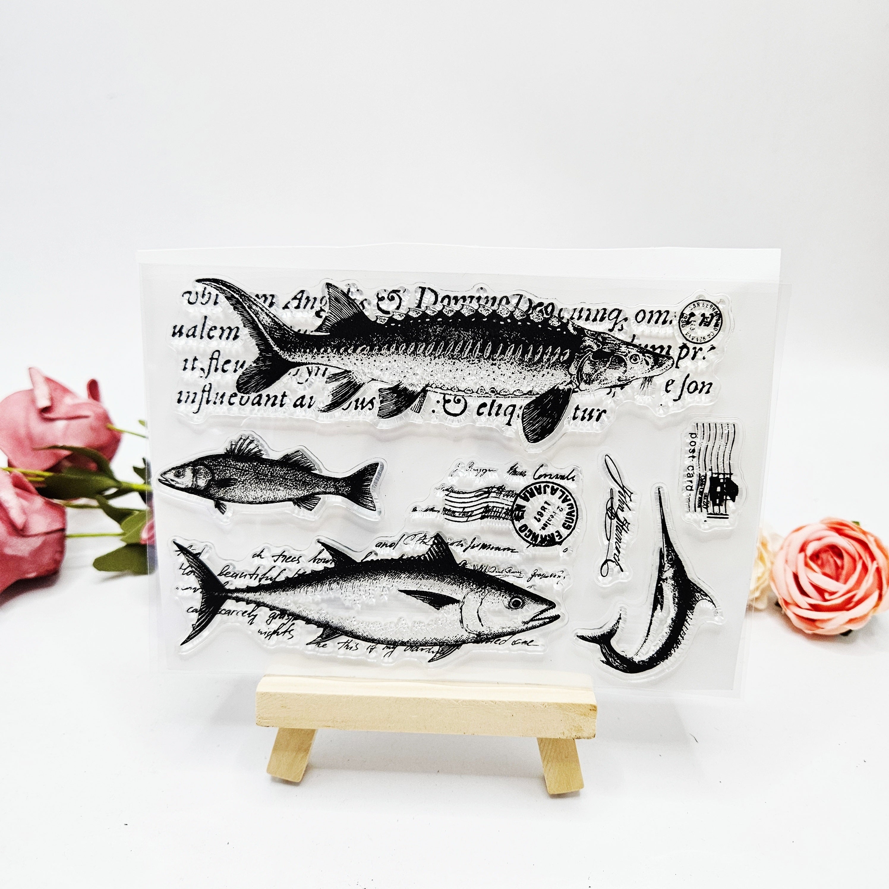 1pc Fish Transparent Stamp DIY Card Making Gift