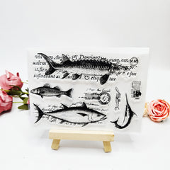 1pc Fish Transparent Stamp DIY Card Making Gift