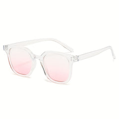 Square Sunglasses Gradient Mirror Lens UV400