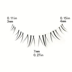 Natural Look 7mm Wispy Lash Extension Reusable False Eyelashes 5 Pairs