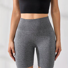 Seamless Running Hip Lift Yoga Shorts High Waist Tights