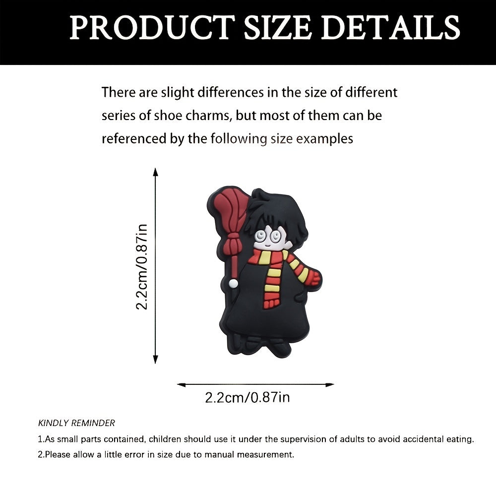 29pcs Anime Theme Shoe Charms For Clogs Jigs Bubble Slides Sandals PVC