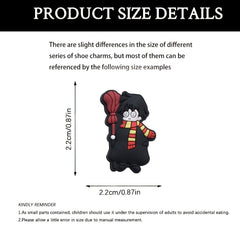 29pcs Anime Theme Shoe Charms For Clogs Jigs Bubble Slides Sandals PVC