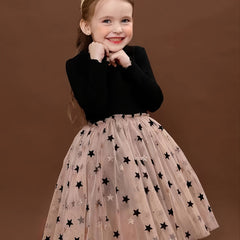 Girls Tulle Dress Long Sleeve