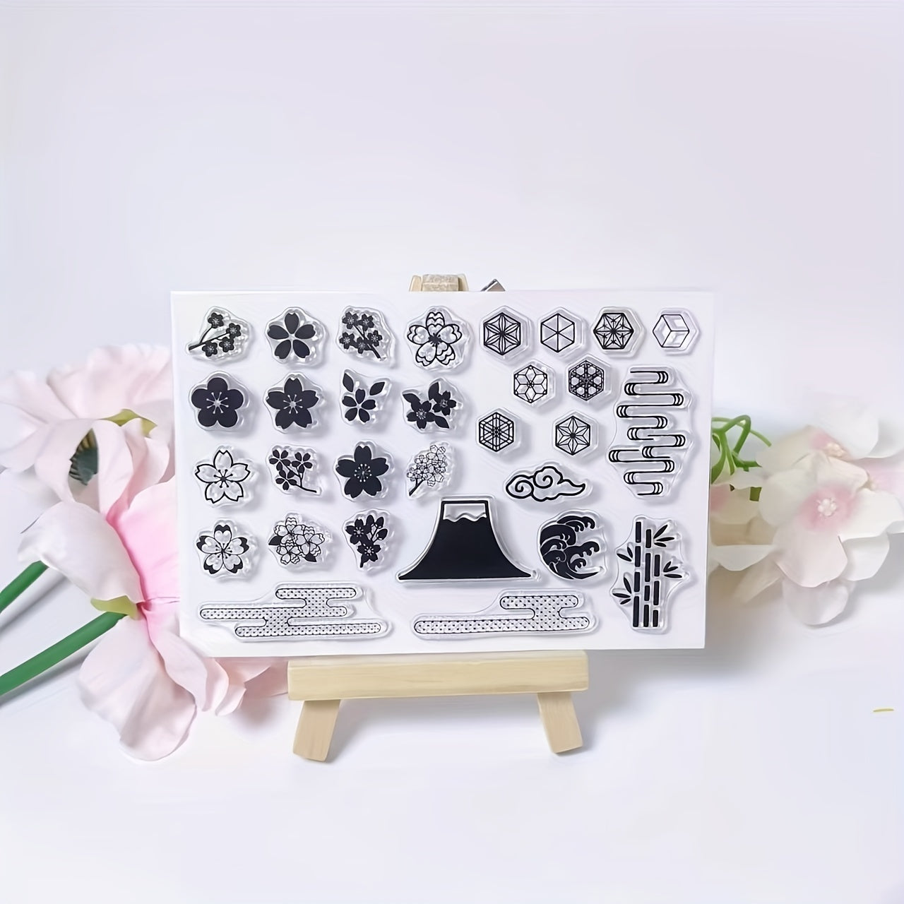 Bamboo Art Pattern Clear Stamp For Card Making