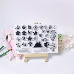 Bamboo Art Pattern Clear Stamp For Card Making
