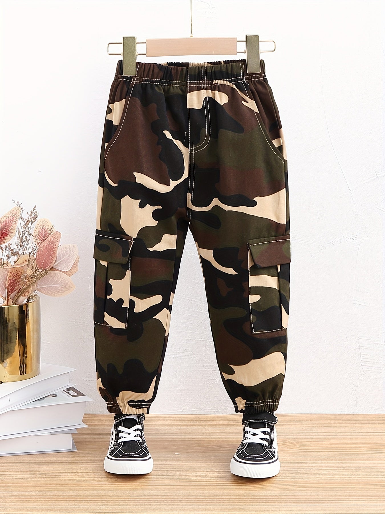 Cotton Camouflage Pants for Boys 6-12 Years