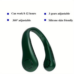 Leafless Hanging Neck Fan USB Rechargeable Small Fan