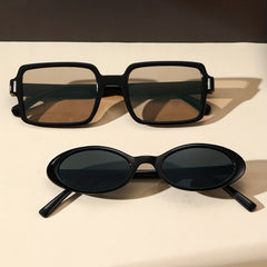 Square Oval Sunglasses Retro Punk UV400 Sun Shades For Party Beach