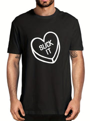 Men's Suck It Print T shirt Casual Tee