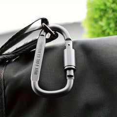 4pcs D-shaped Carabiner Buckle Keychain for Camping Hiking Outdoor