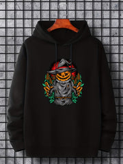 Men's Pumpkin Graphic Hoodie Casual Sweatshirt