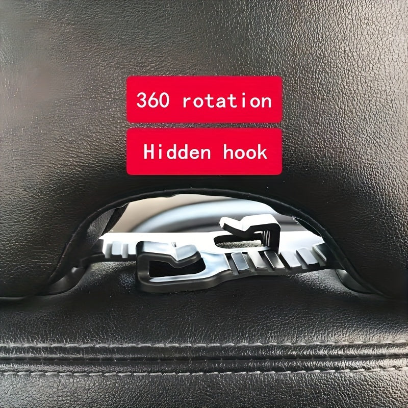 Car Seat Back Hook Hidden Shelf Hook Decorative Car Hanging