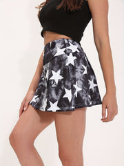 Stars Graphic Sports Skirts for Women Summer Sports Skorts For Tennis Golf