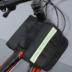 Mountain Bike Front Rail Bag Enlarged Hard Shell Cycling Bag Reflective Strip
