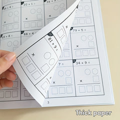YUYNLEP 2D Multiplication Workbook with Daily Timed Math Tests