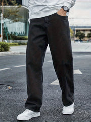 Men's Casual Straight Leg Cotton Jeans