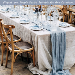 Polyester Table Runner Balinese Pleated Solid Table Cover