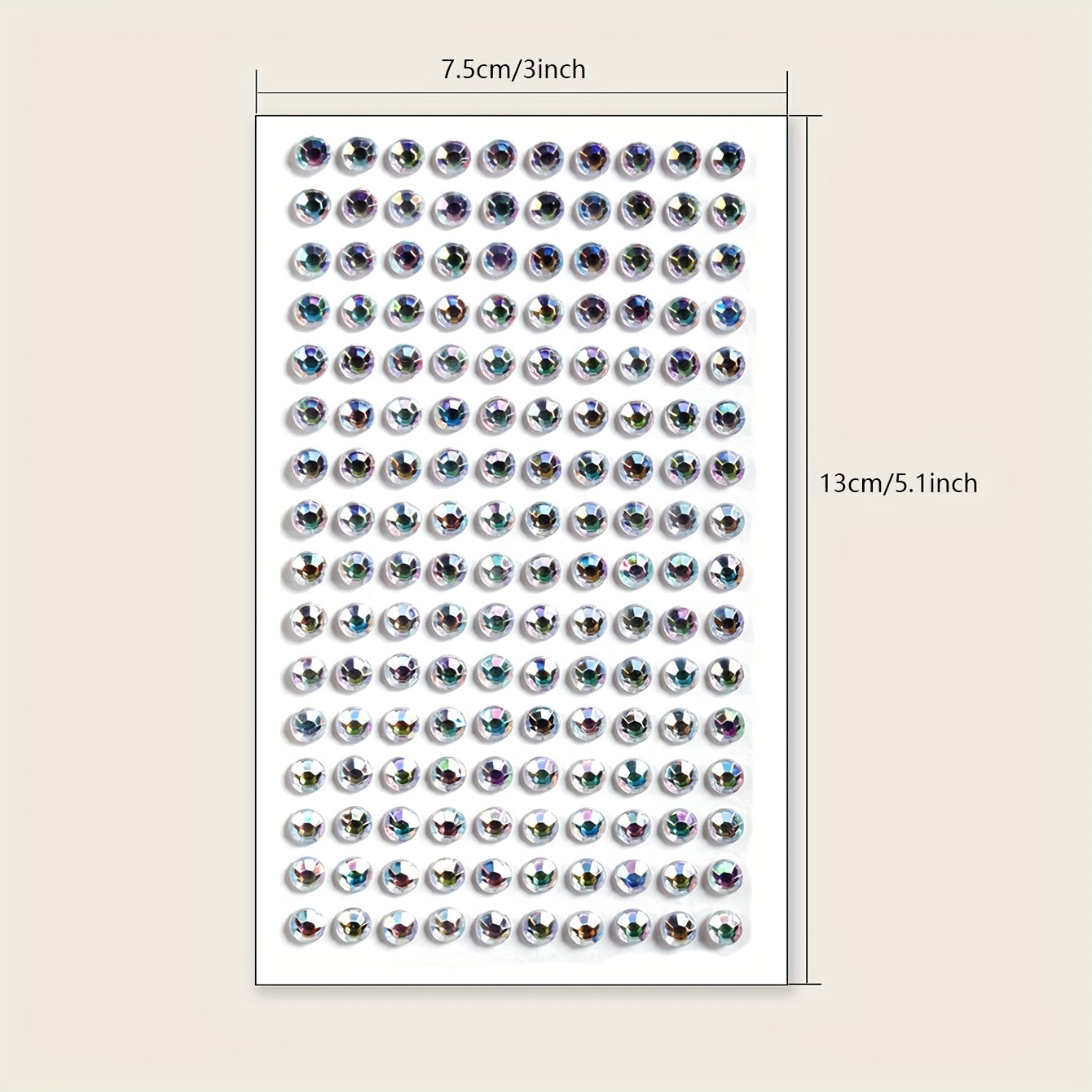 Colorful 3D Water Gemstone Face Sticker DIY Makeup Party Eye Decoration