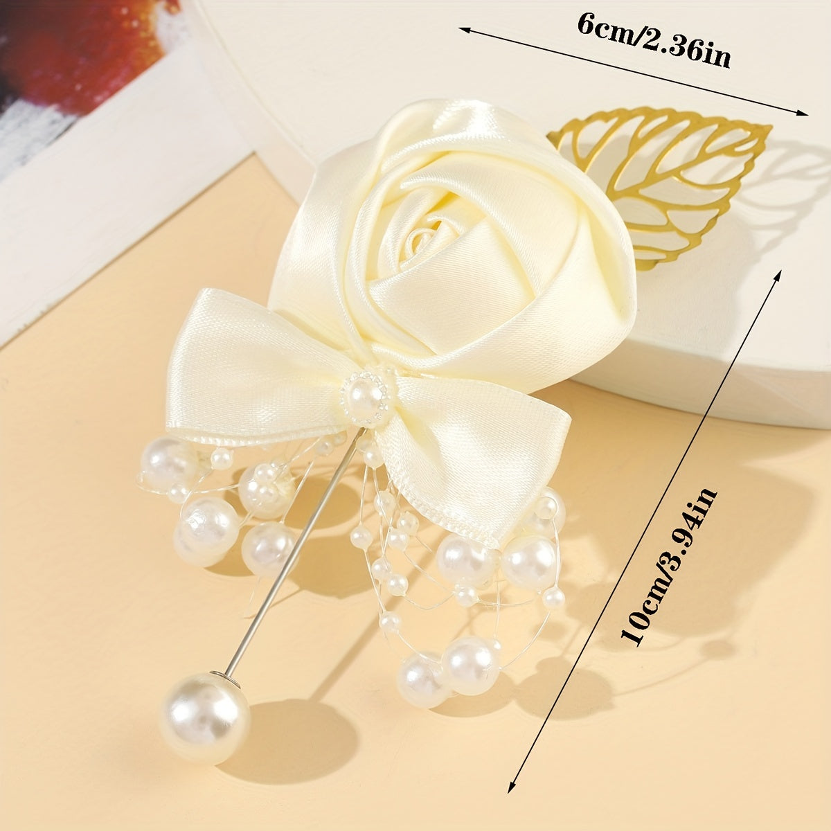 Simulation Bridal Brooch Pin Flower Decoration for Wedding