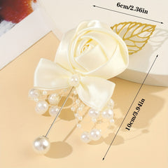 Simulation Bridal Brooch Pin Flower Decoration for Wedding