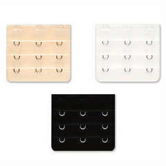 3pcs Bra Extension Buckle Set 3 Rows 3 Hook Strap Extenders