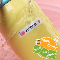 180pcs Custom Name Sticker Waterproof Label Transparent Personalized
