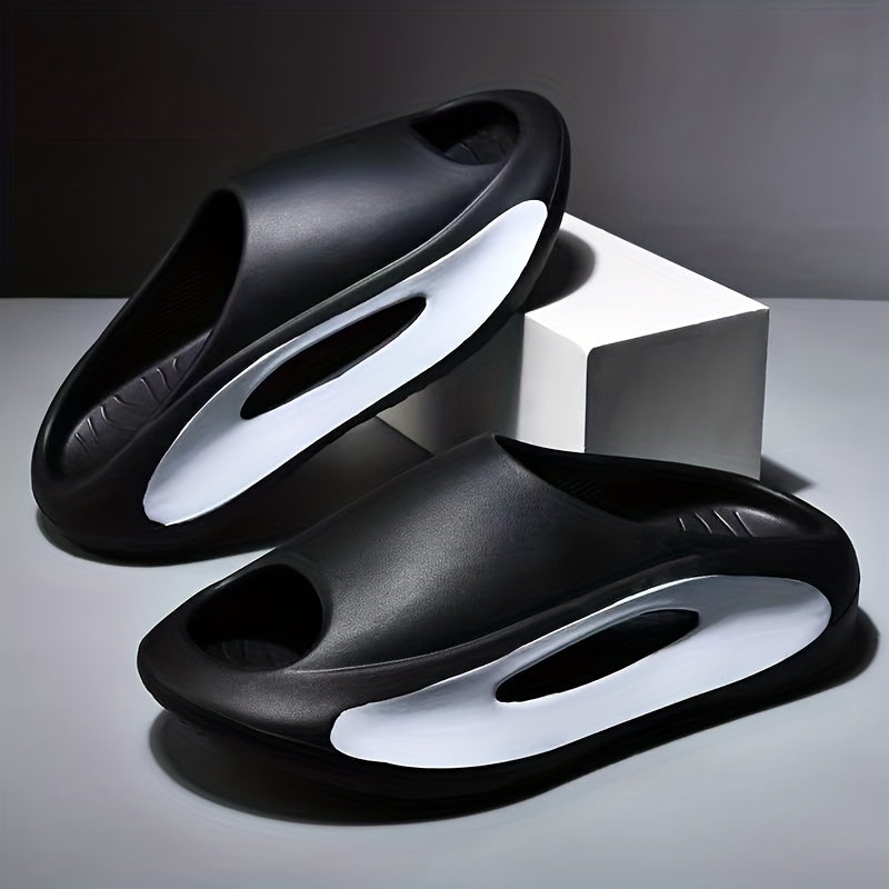 Men's Lightweight Open Toe Slippers for Indoor Outdoor Shower Bathroom