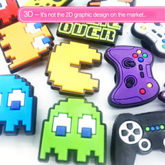 12PCS Video Game Shoe Charms PVC Charms Teens Adults Birthday Party Favor