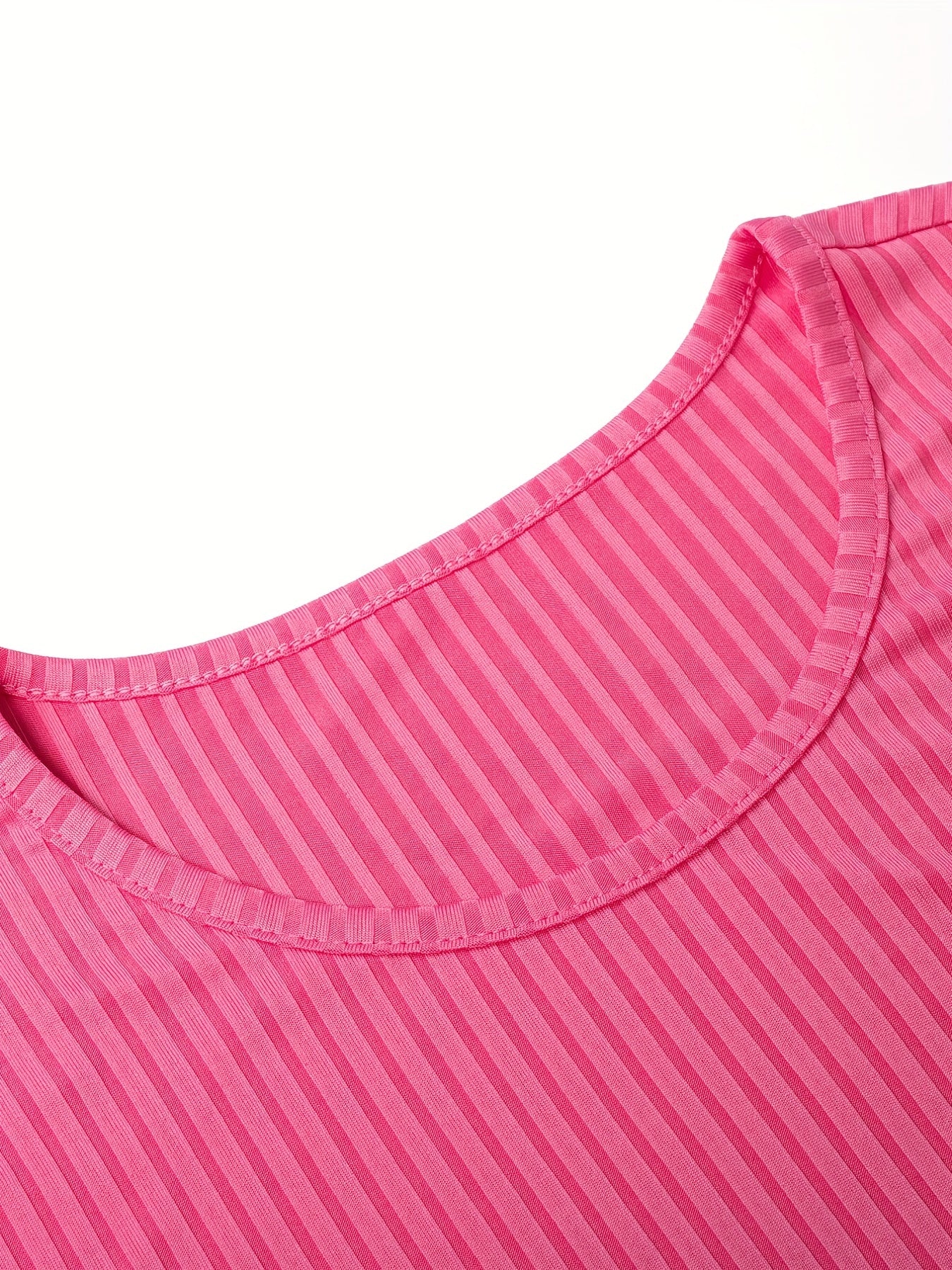 Ribbed Short Sleeve Dress Set
