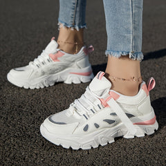 Mesh Breathable Lace Up Sport Shoes Women's Footwear