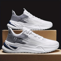 Men's Breathable Lace Up Sneakers Outdoor Walking Shoes