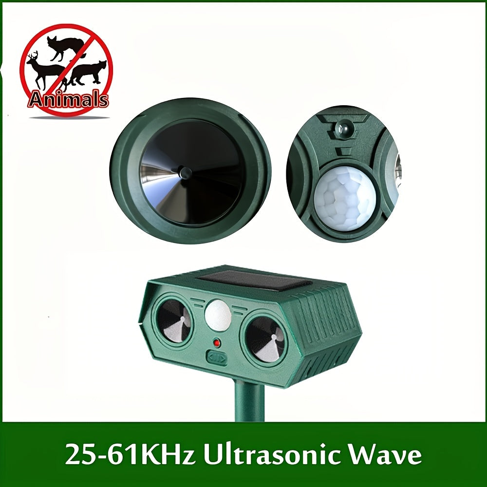 Ultrasonic Solar Cat Repellent Mouse Mole Repellent for Lawn Garden Yard