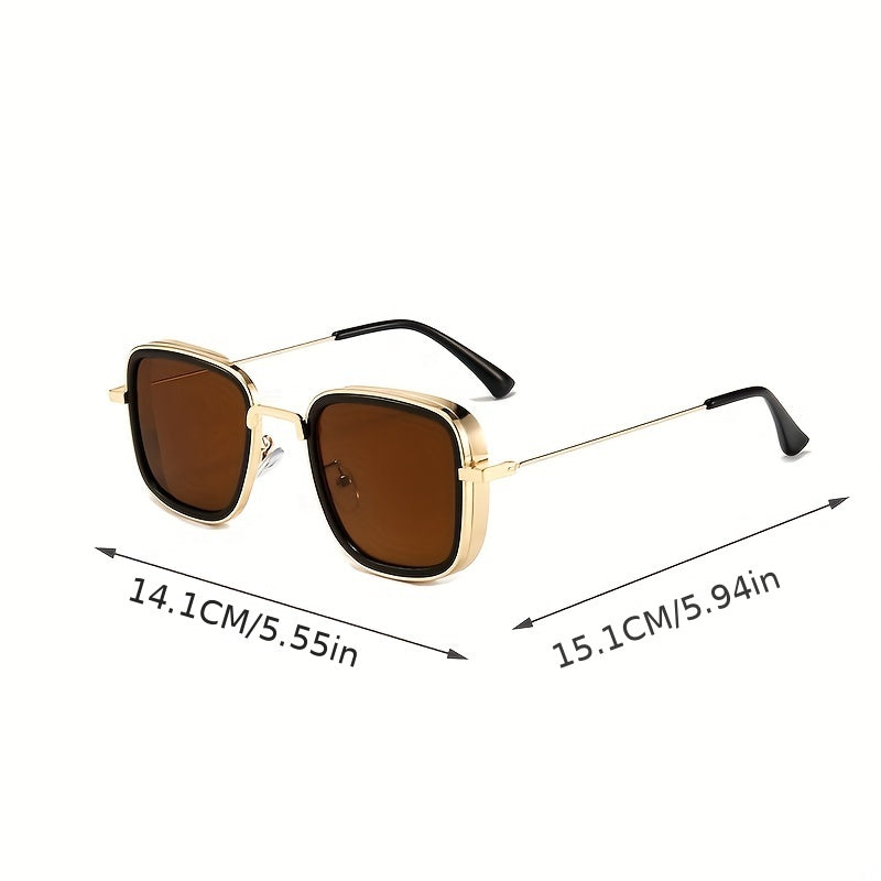 Square Lens Steam Punk Sunglasses