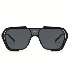 Men's Large Frame Polygon Sunglasses UV Protection